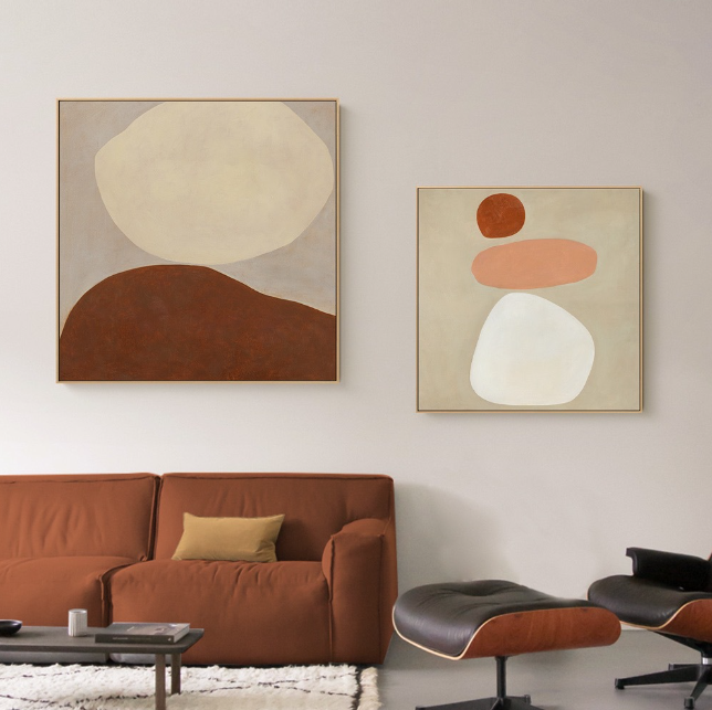 Modern Abstract Retro Painting