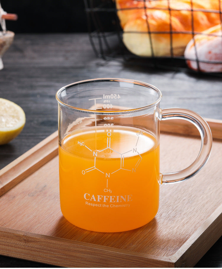 High temperature glass coffee cup