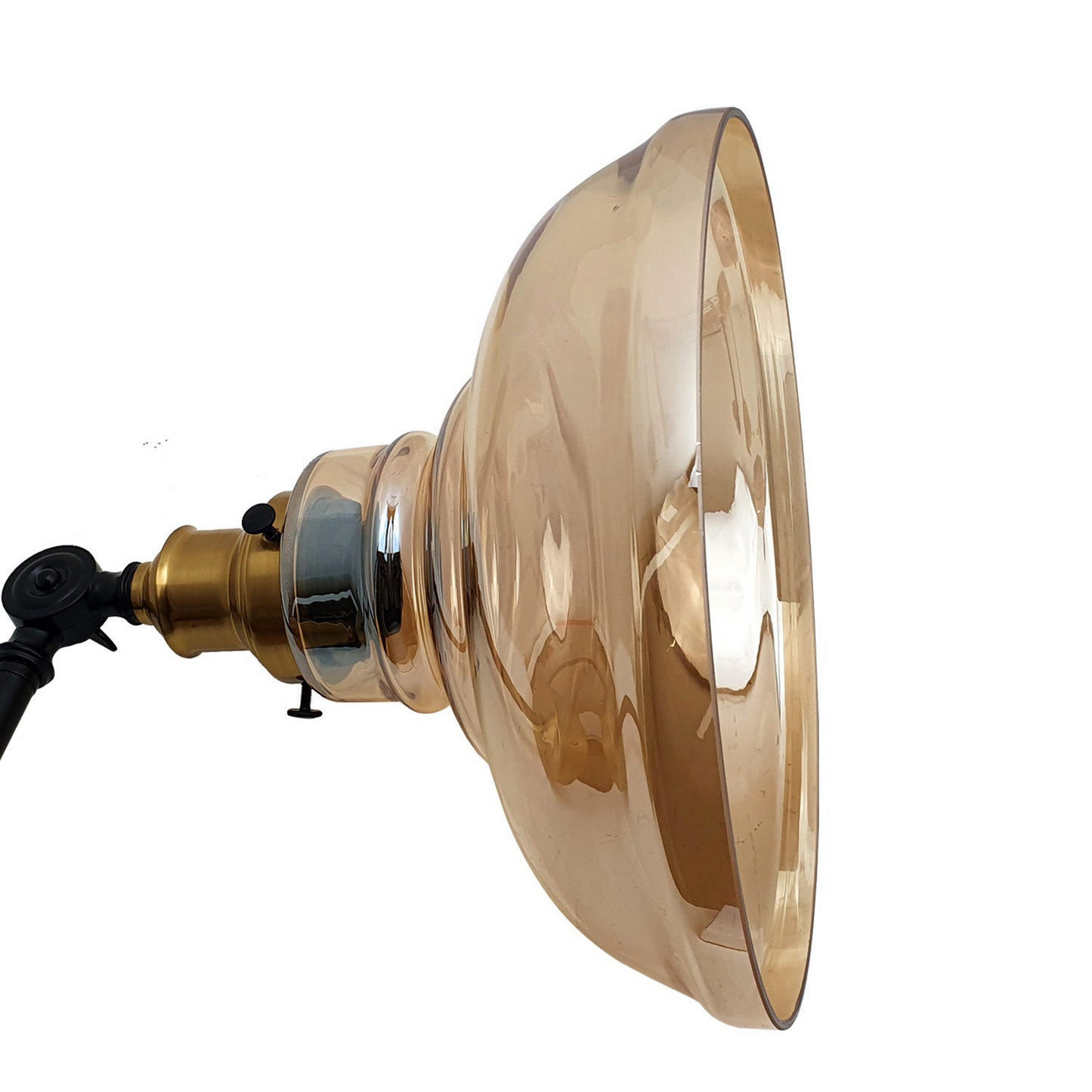 Retro Style Lighting Amber Glass Shade Vintage Industrial Glass Loft Wall Light~2696