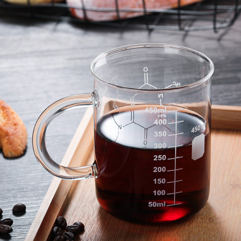 High temperature glass coffee cup