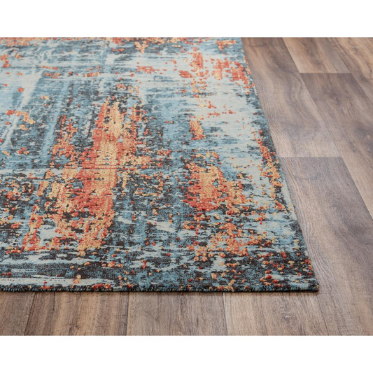 Alure Blue 9' x 12' Hybrid Rug- 009101