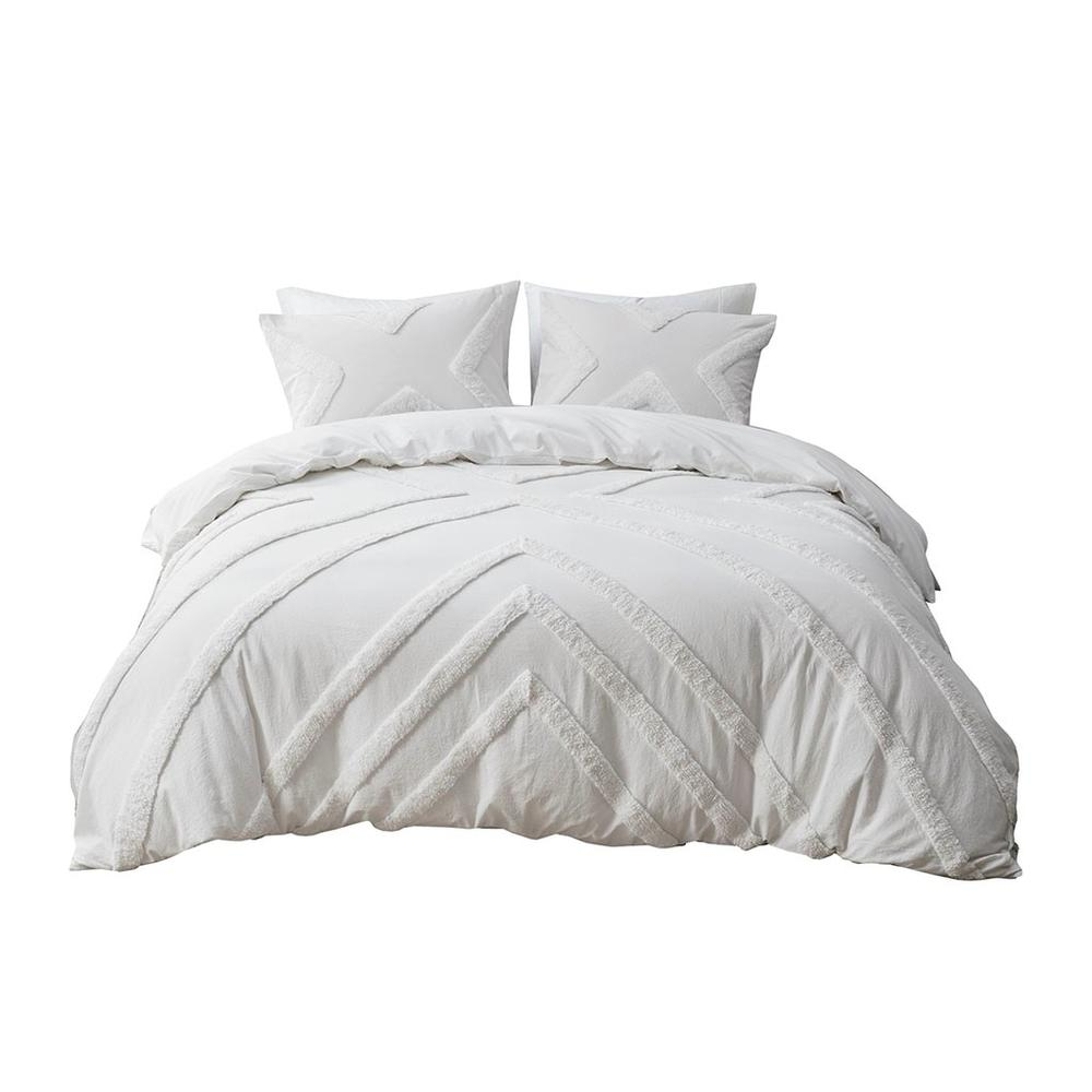 100% Cotton Tufted Duvet Cover Set