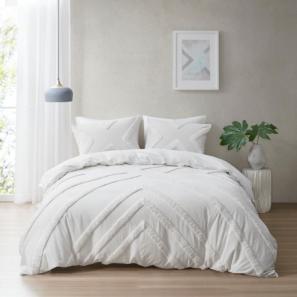 100% Cotton Tufted Duvet Cover Set