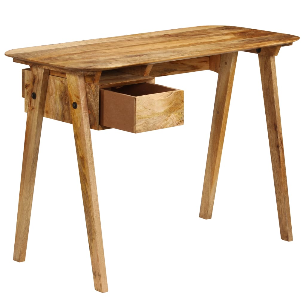 vidaXL Writing Desk 43.3"x19.7"x29.9" Solid Mango Wood