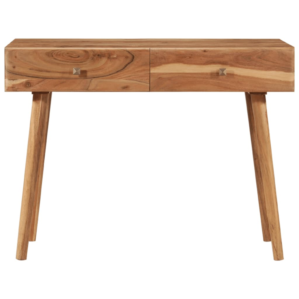 vidaXL Desk 39.3"x20"x29.9" Solid Acacia Wood