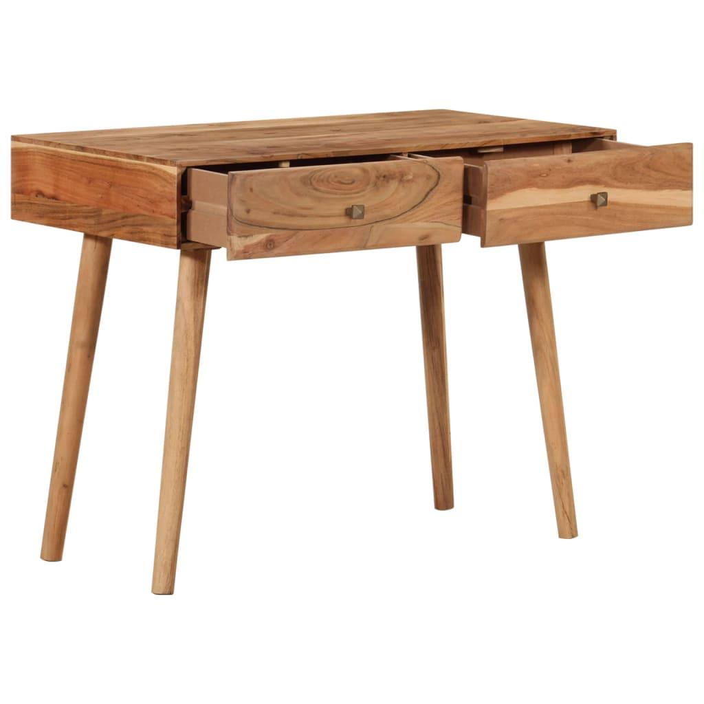 vidaXL Desk 39.3"x20"x29.9" Solid Acacia Wood