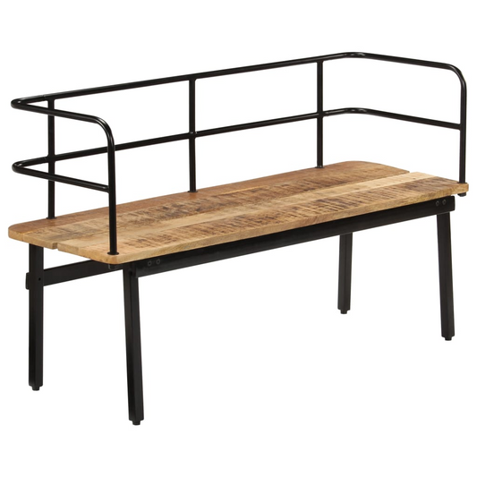 vidaXL Bench 47.2"x15.7"x27.6" Solid Mango Wood