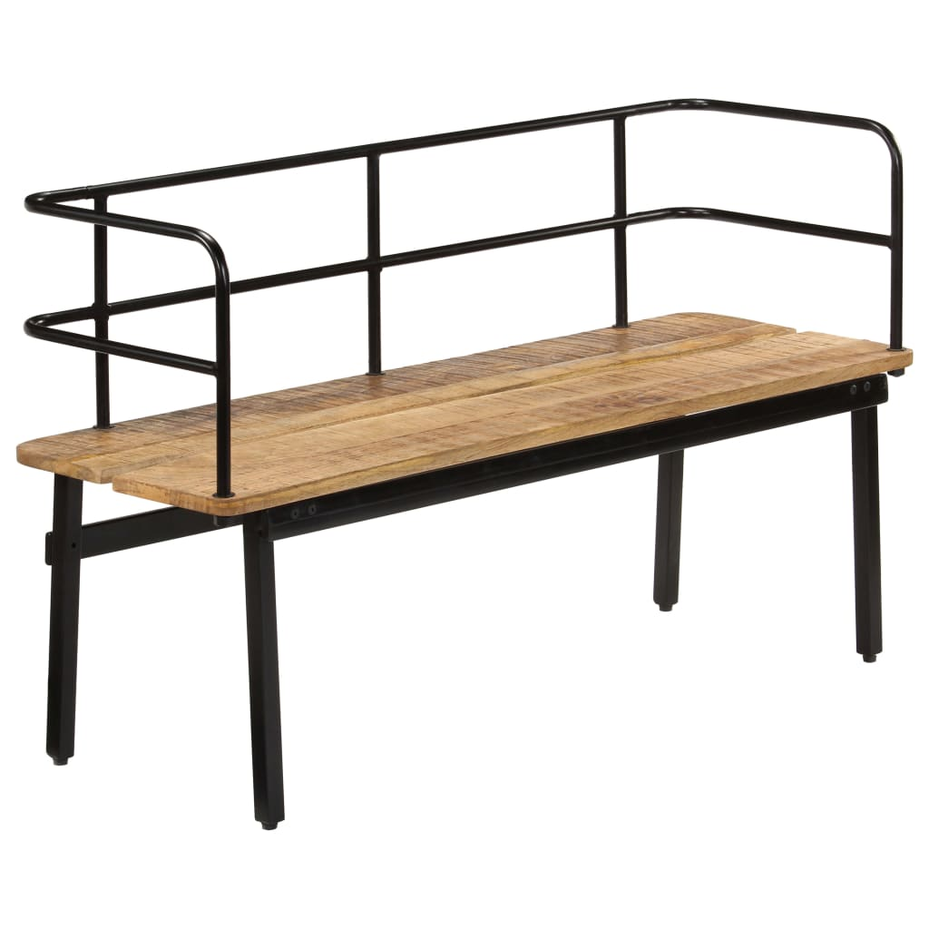 vidaXL Bench 47.2"x15.7"x27.6" Solid Mango Wood