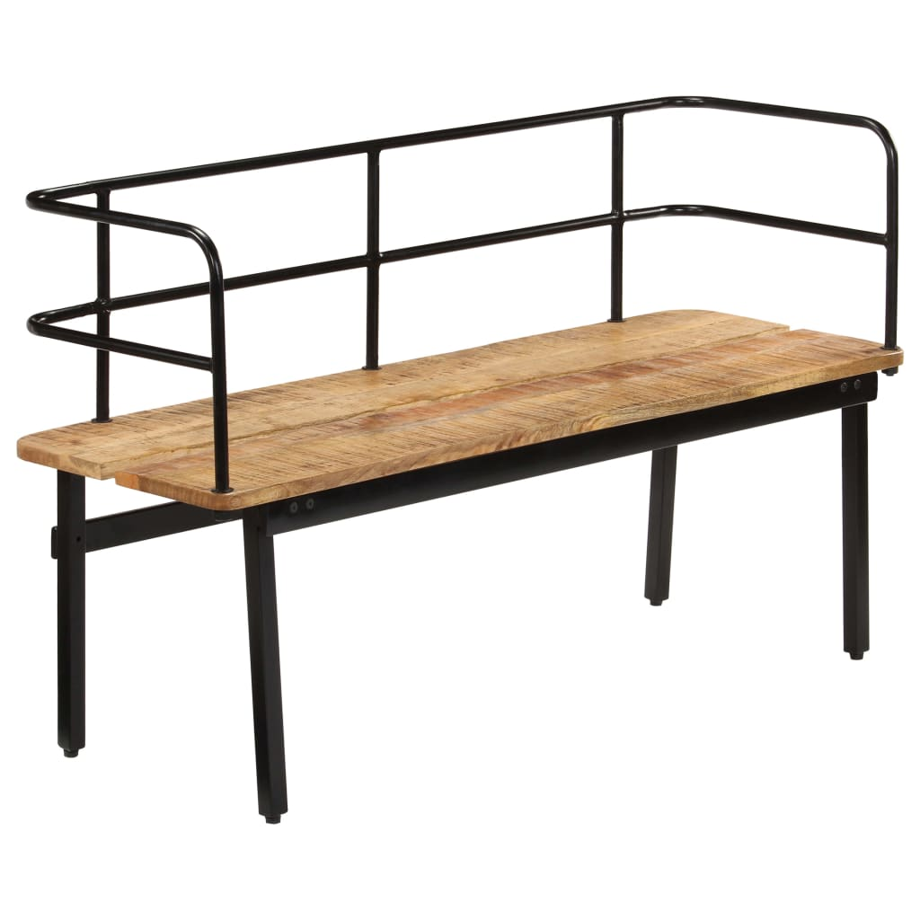 vidaXL Bench 47.2"x15.7"x27.6" Solid Mango Wood