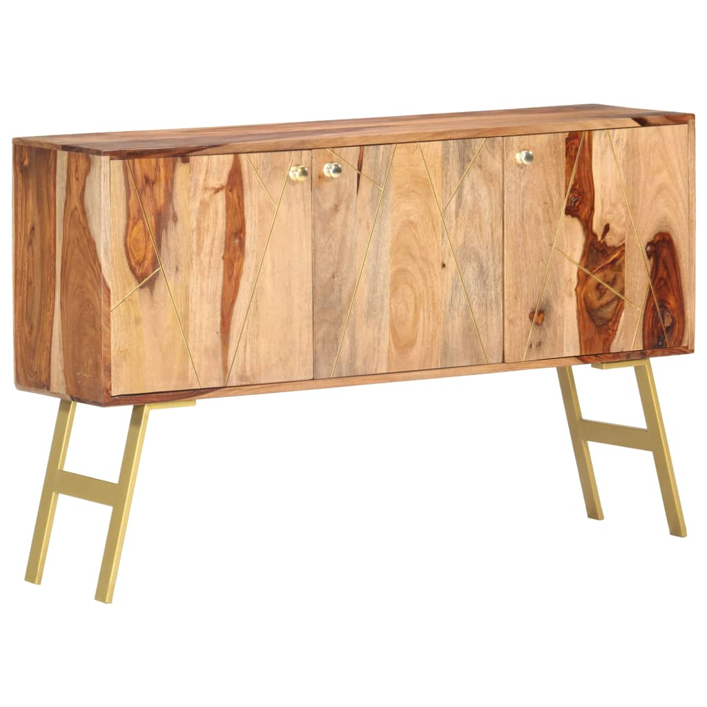 vidaXL Sideboard 46.5"x11.8"x29.5" Solid Sheesham Wood