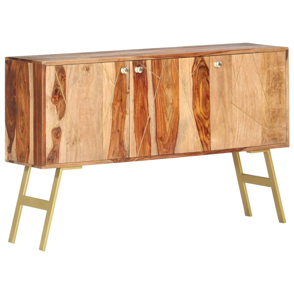 vidaXL Sideboard 46.5"x11.8"x29.5" Solid Sheesham Wood