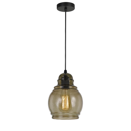 60W Teramo RippLED Glass Pendant (Edison Bulb Not Included)