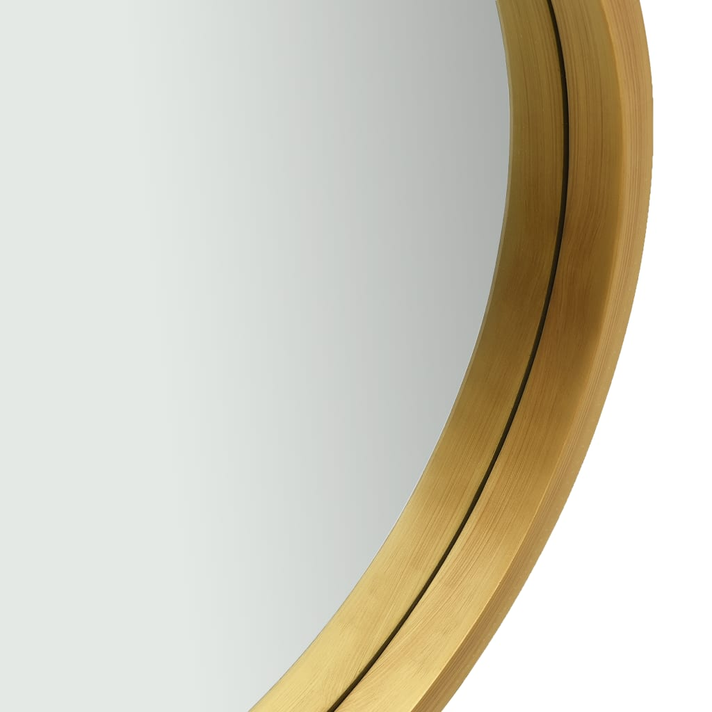 vidaXL Wall Mirror with Strap 15.7" Gold