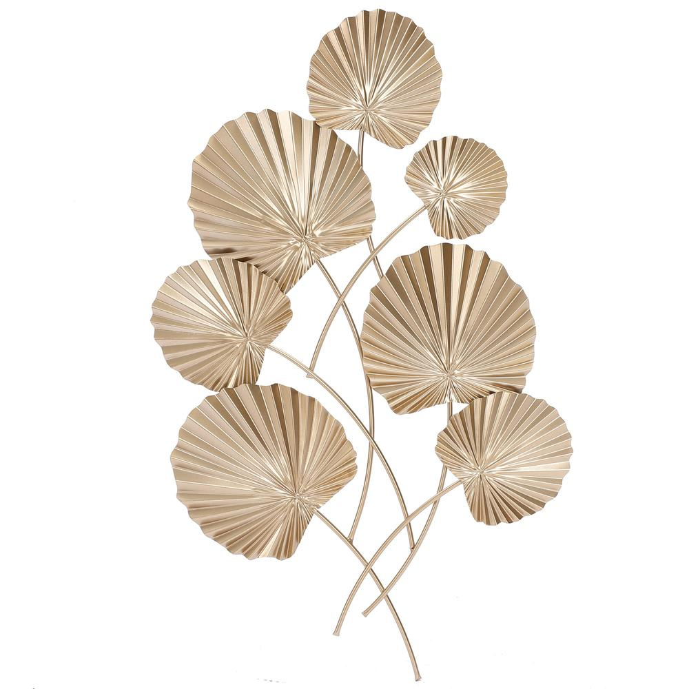 Gold Palm Leaf Metal Wall Decor