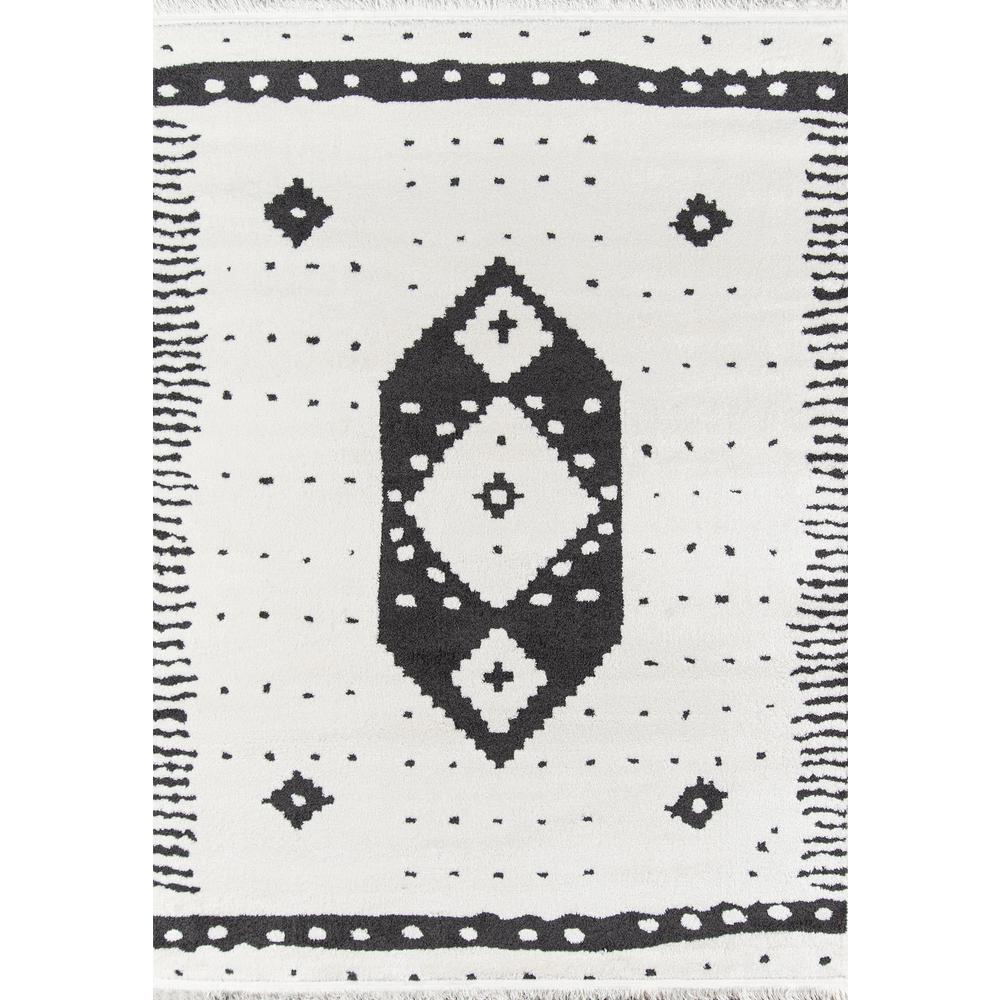 Contemporary Rectangle Area Rug, Ivory, 3'3" X 5'