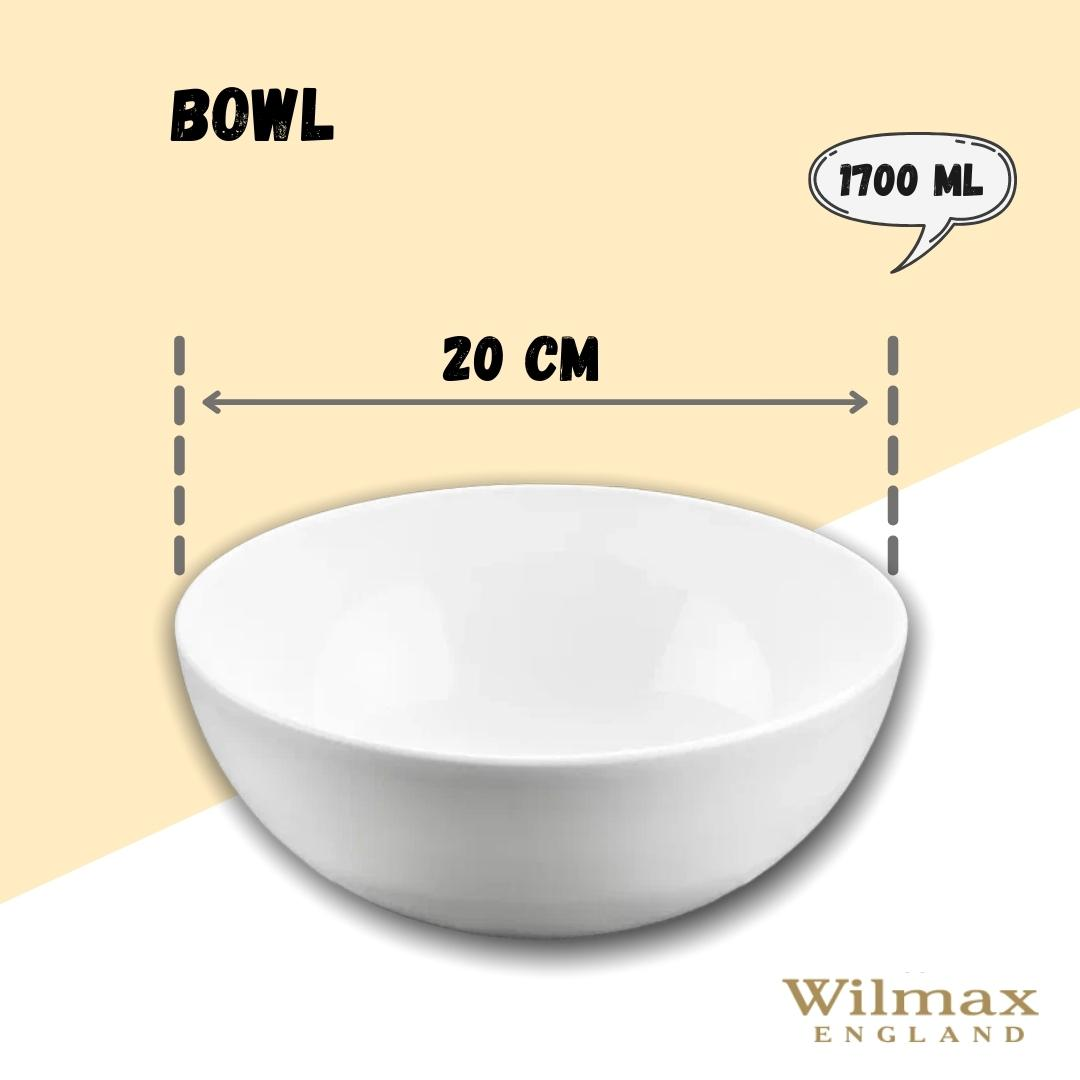 White Bowl 8" inch | 20 Cm 57 Oz | 1700 Ml