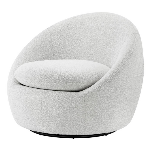 Adelmo Fabric Swivel Accent Chair