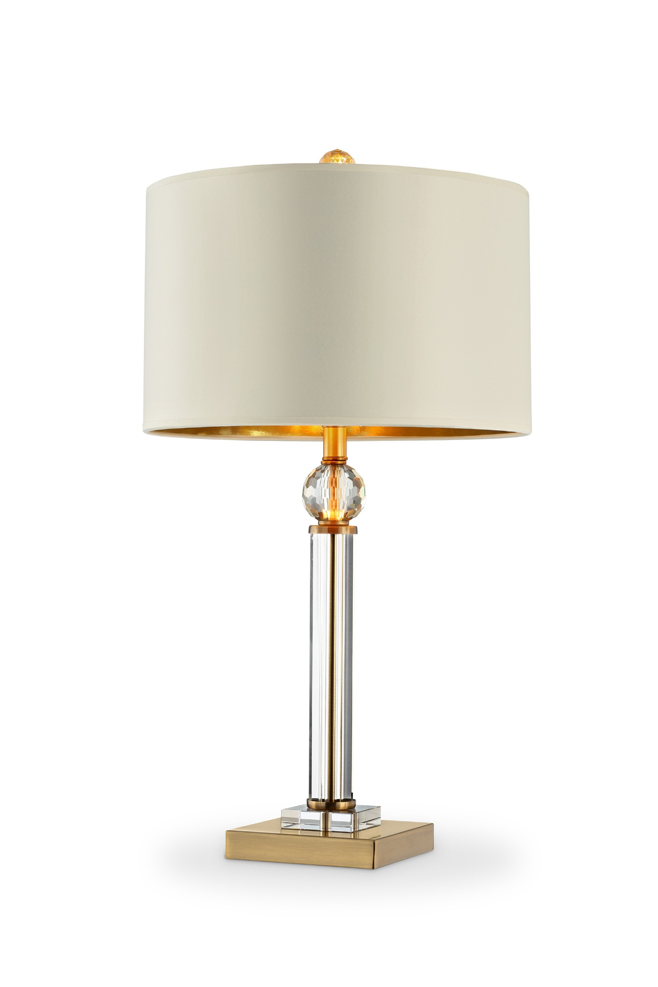 Gold and Crystal Accent Desk Lamp