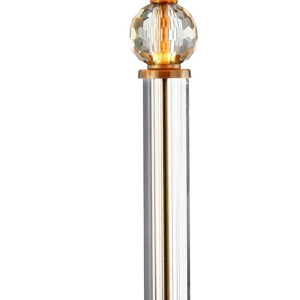 Gold and Crystal Accent Desk Lamp