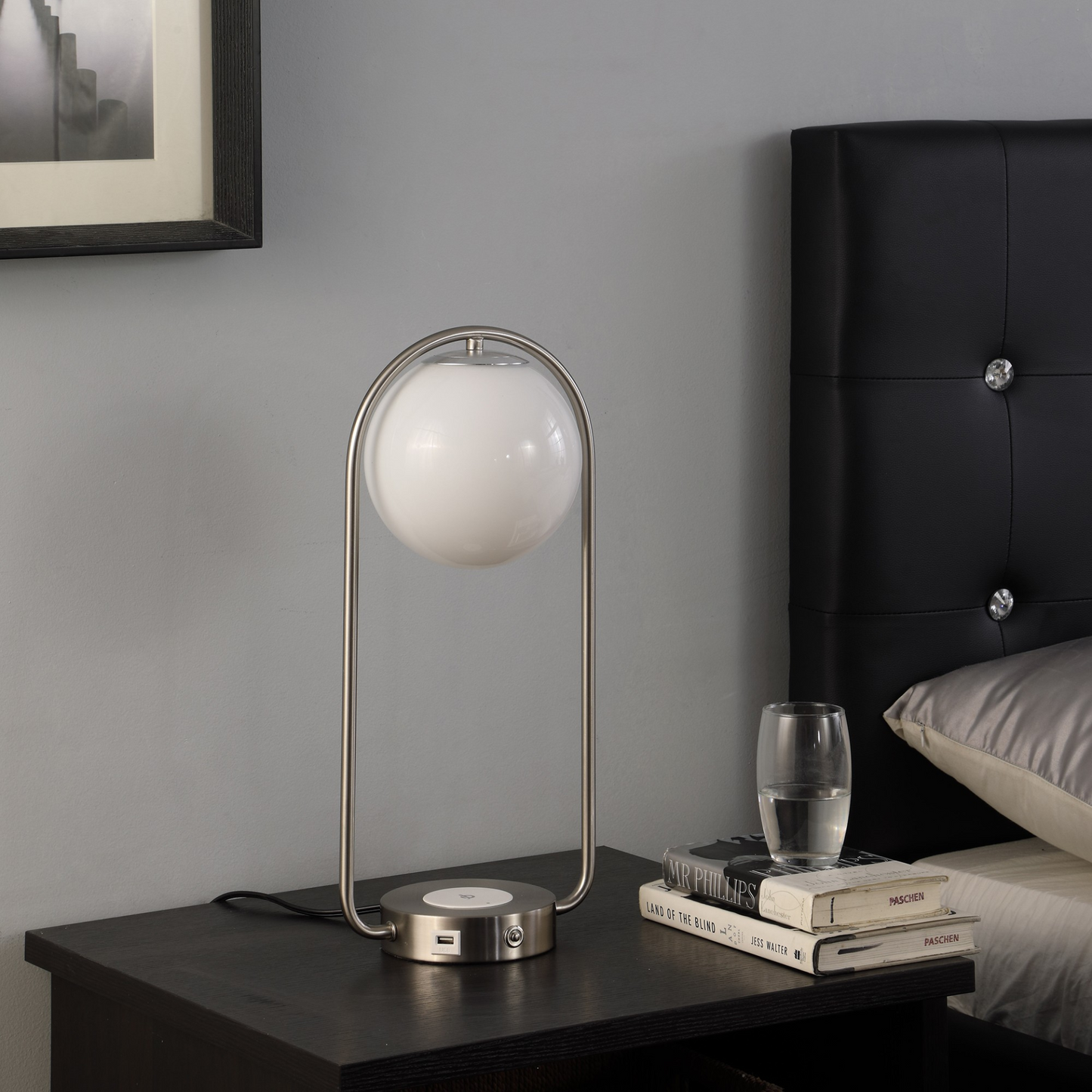 Metallic Globe USB Table Lamp