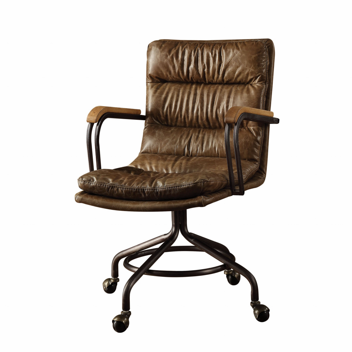 Vintage Whiskey Top Grain Leather Office Chair