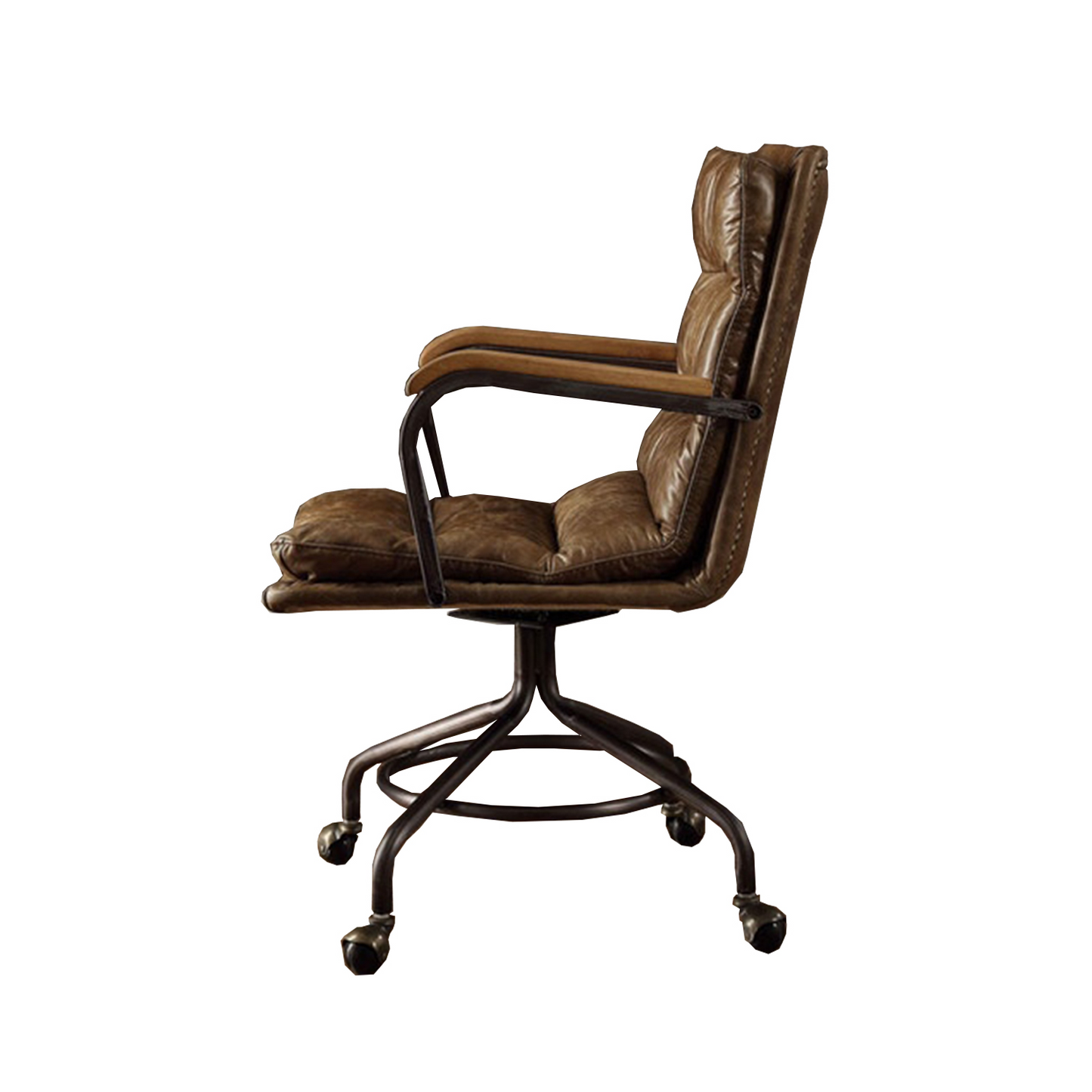 Vintage Whiskey Top Grain Leather Office Chair