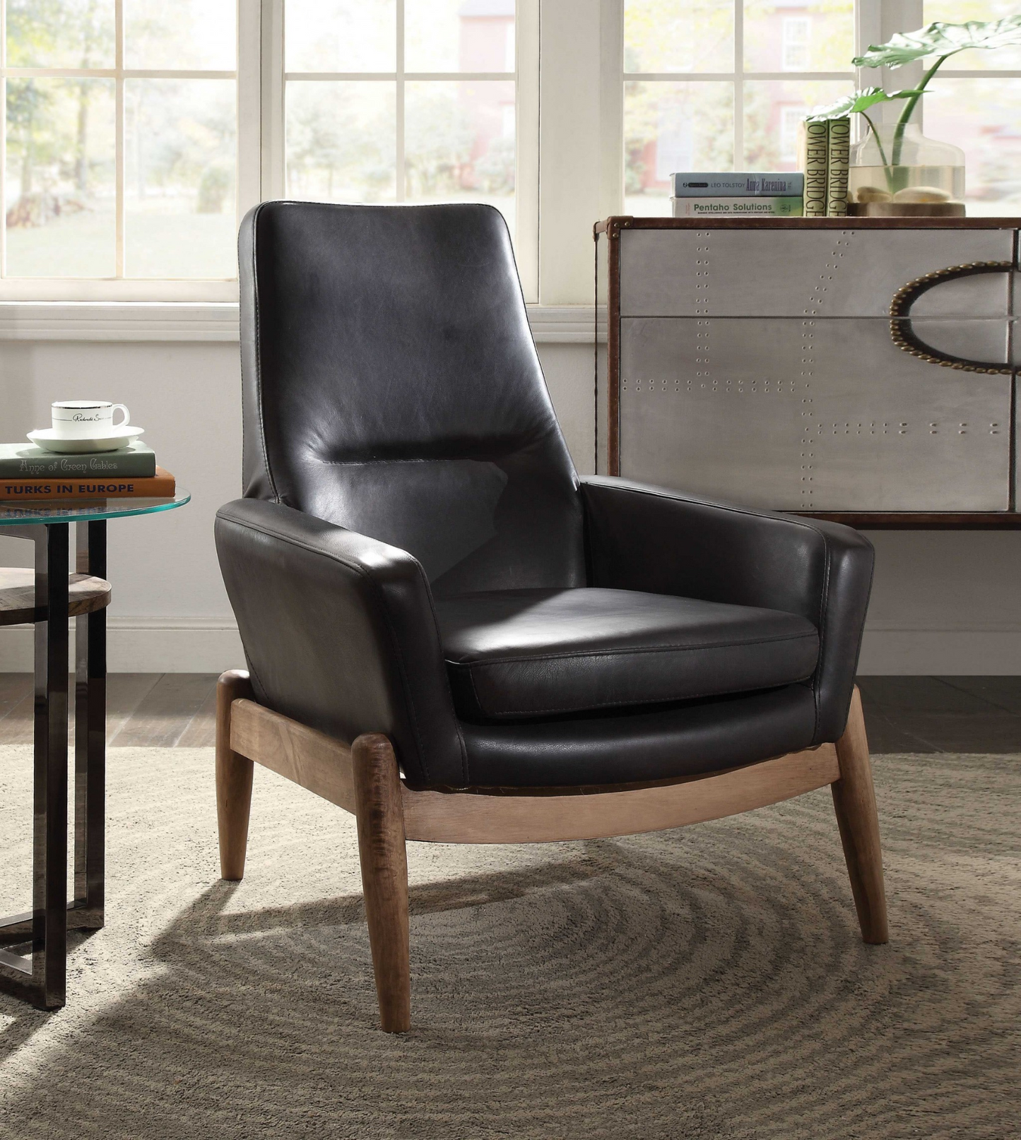 Lapp Top Grain Leather Accent Chair