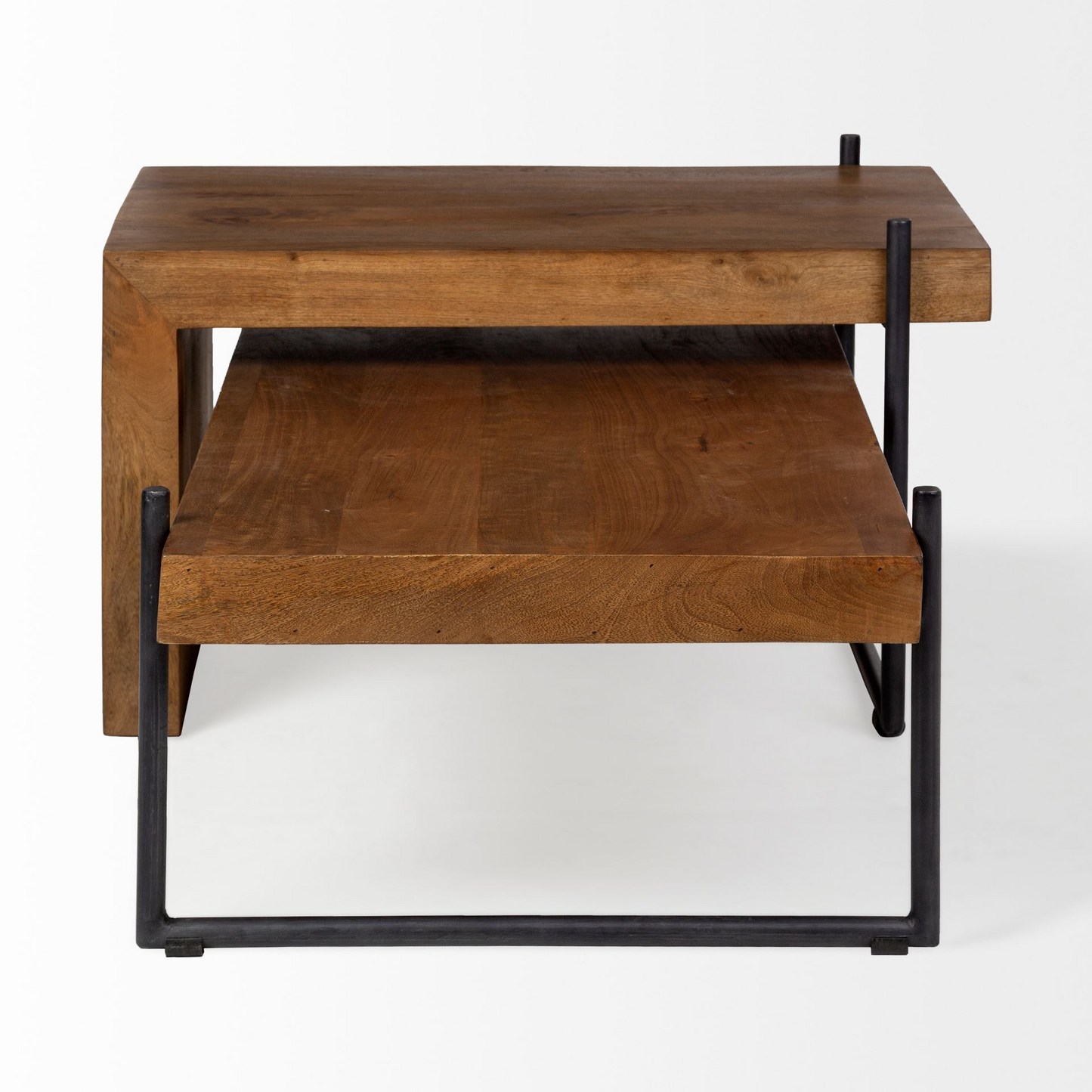 Duo Solid Wood & Metal Nesting Tables