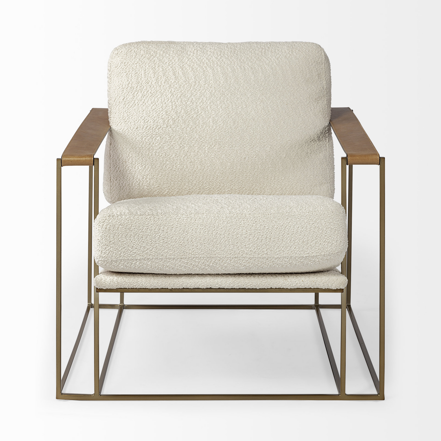 Cream Linen Arm Chair