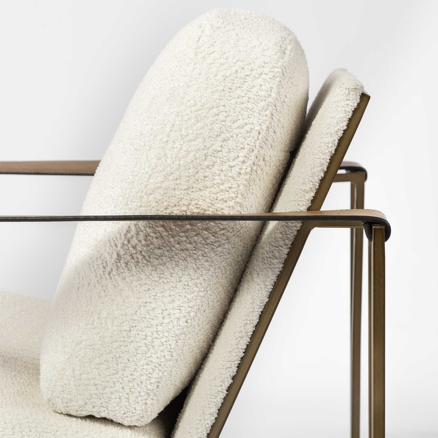 Cream Linen Arm Chair