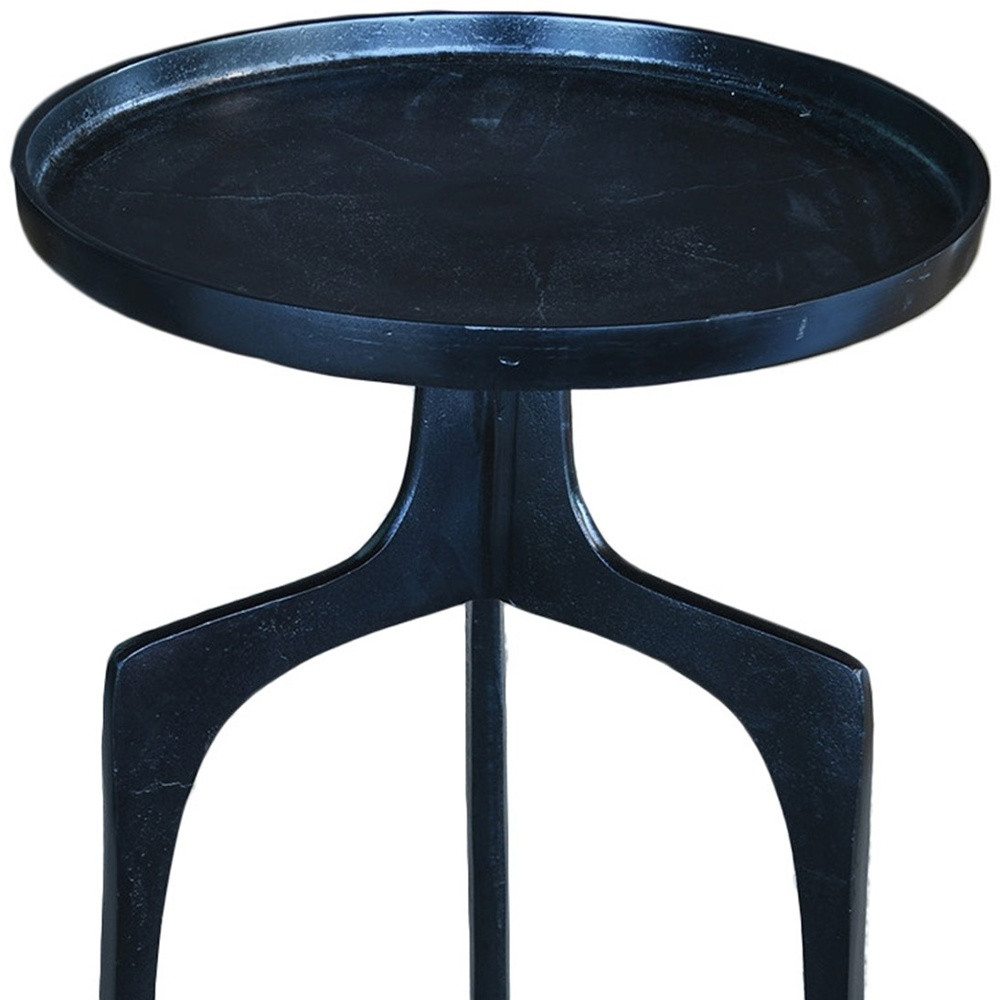 "Contemporary Blue Side Table"