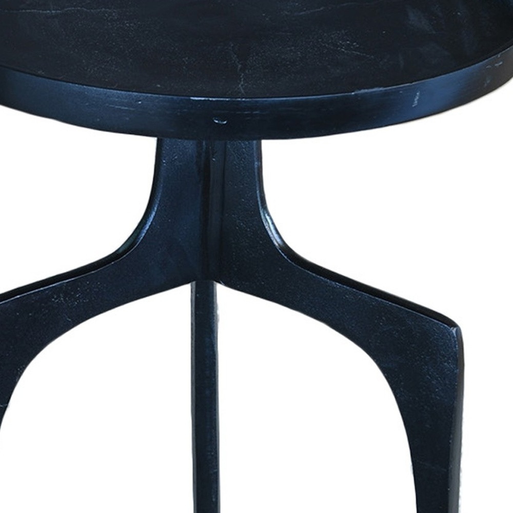 "Contemporary Blue Side Table"