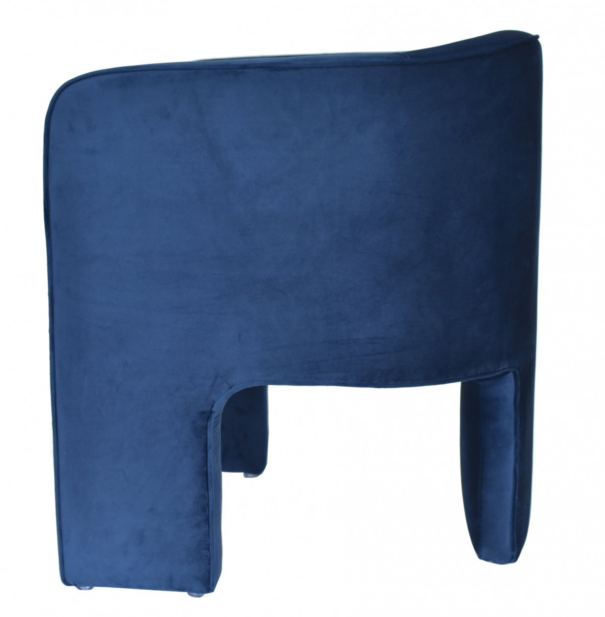 Blue Velvet Three Legged Chair