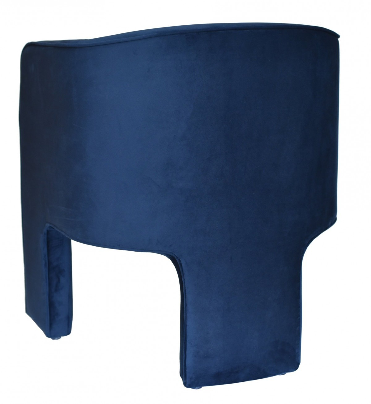 Blue Velvet Three Legged Chair