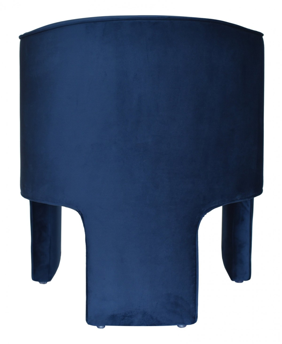 Blue Velvet Three Legged Chair