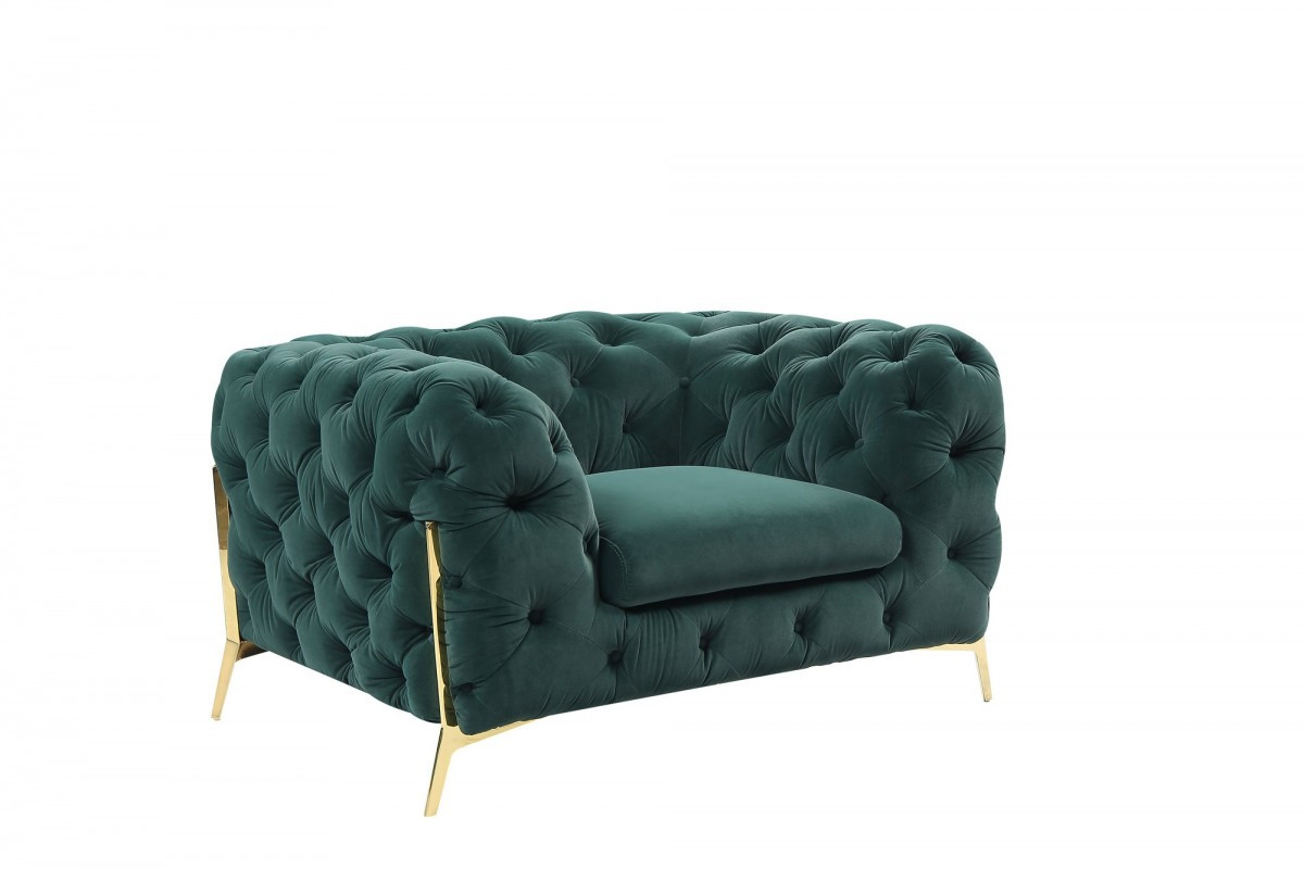 Donnatella Velvet Accent Chair