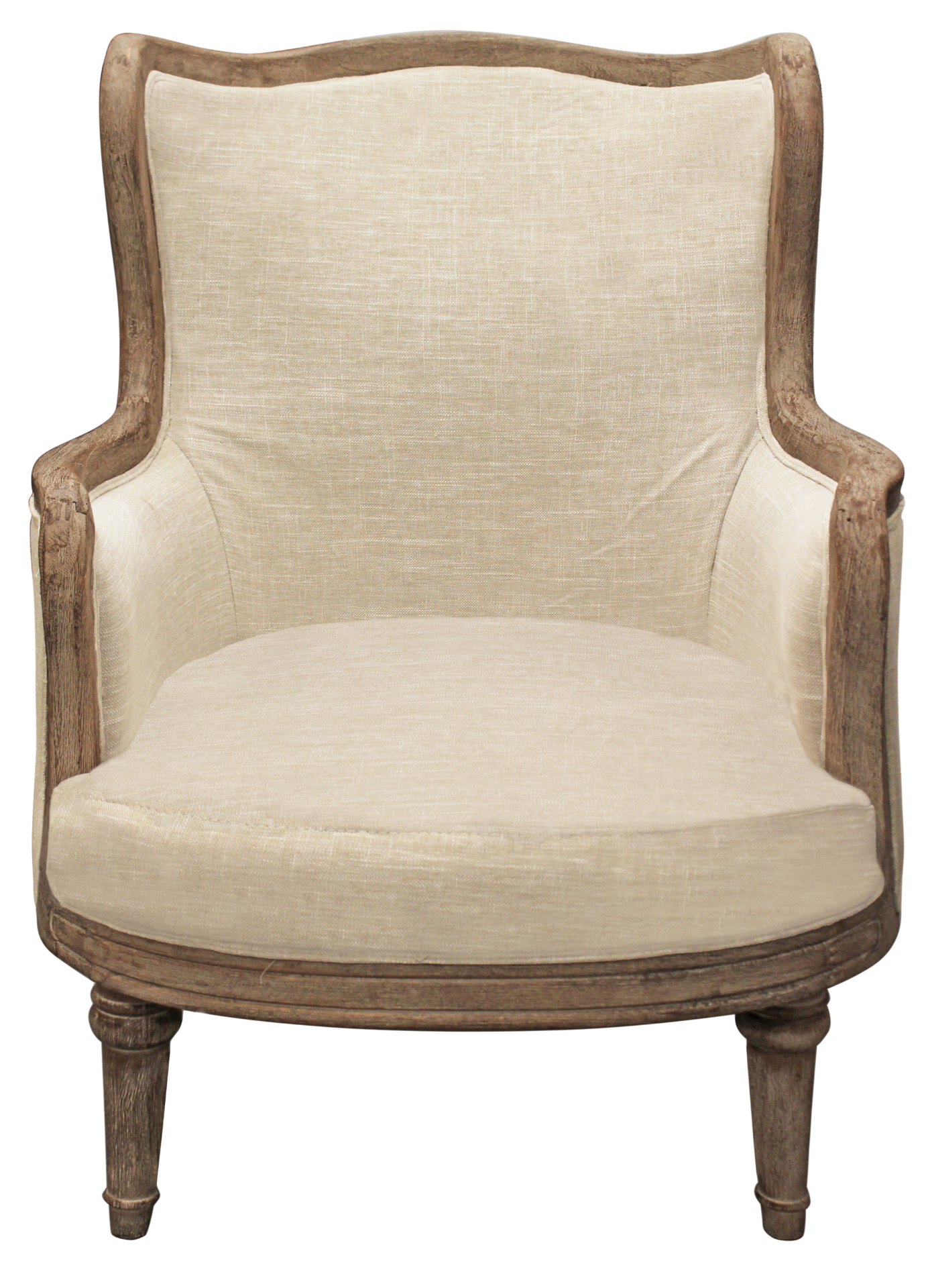 Ivory Linen Arm Chair