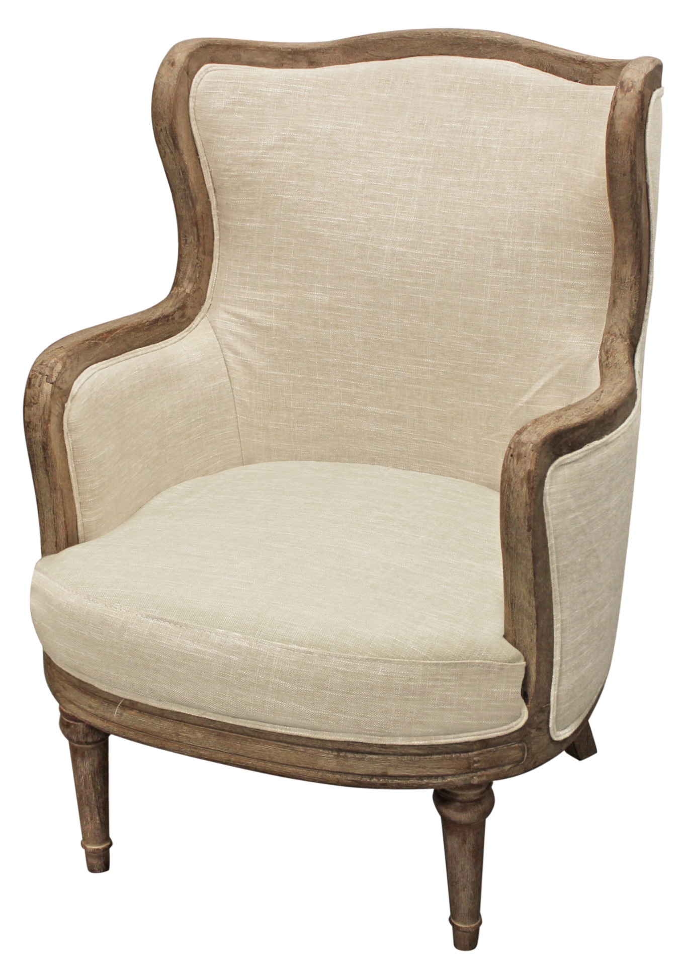 Ivory Linen Arm Chair