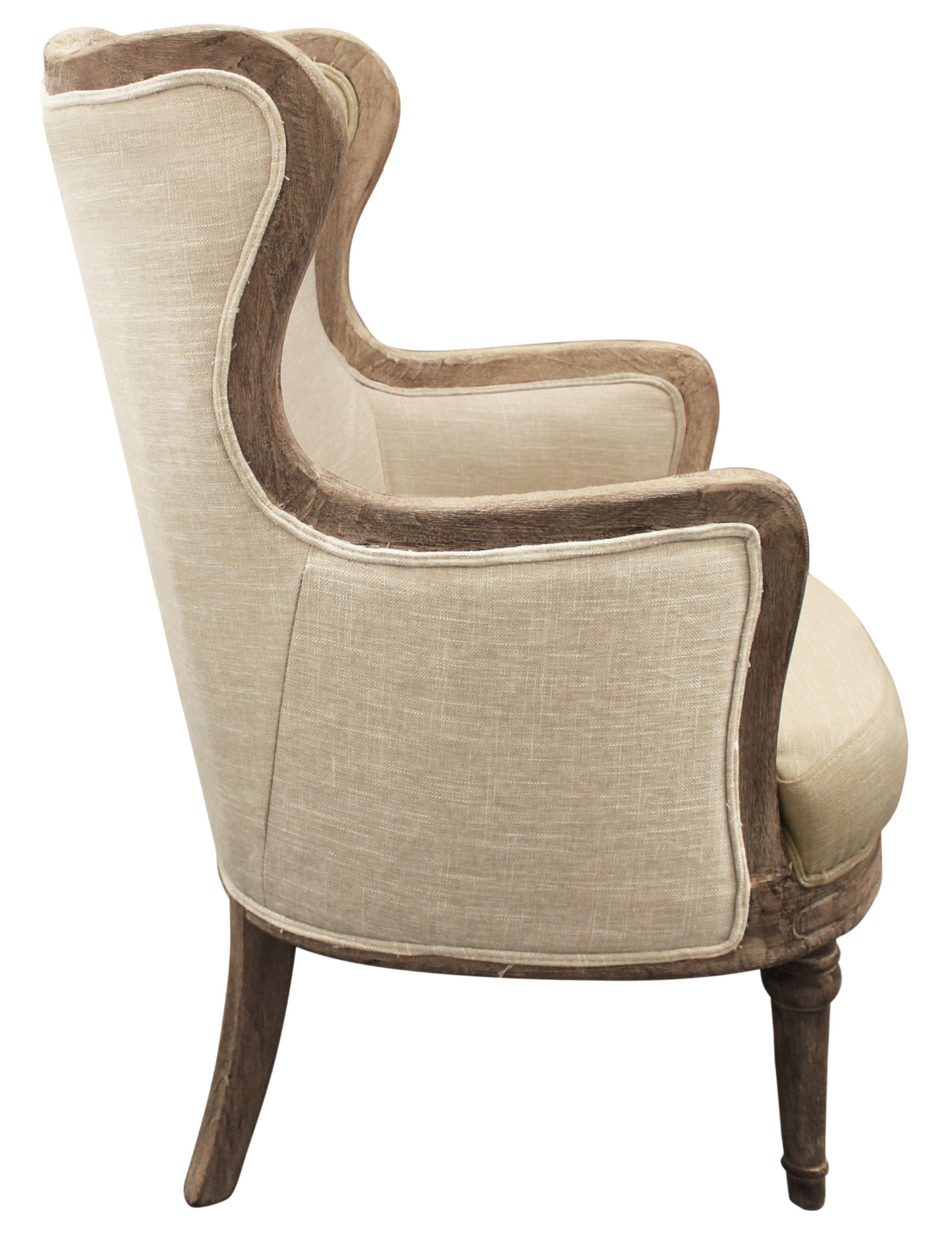 Ivory Linen Arm Chair