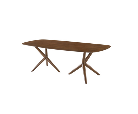 Walnut Solid Wood Dining Table 95"