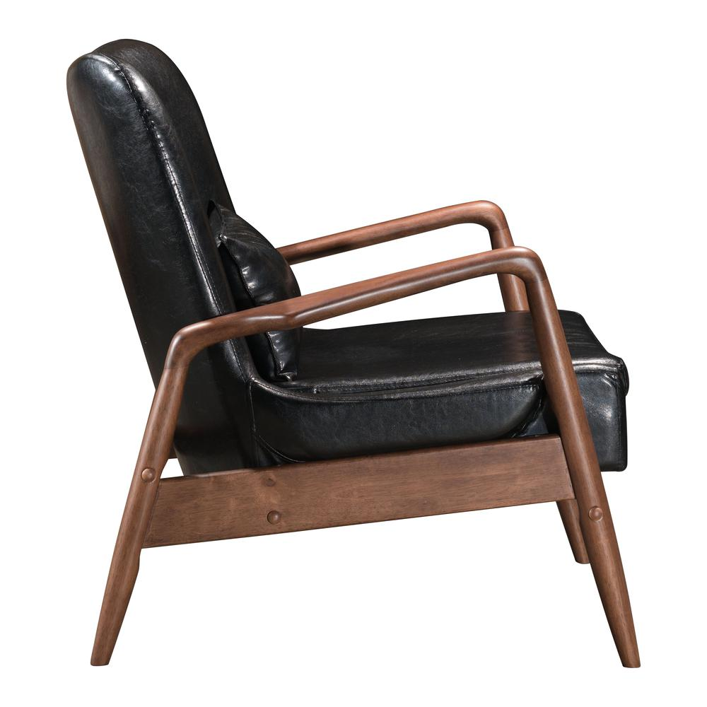 Bully Lounge Chair & Ottoman Black