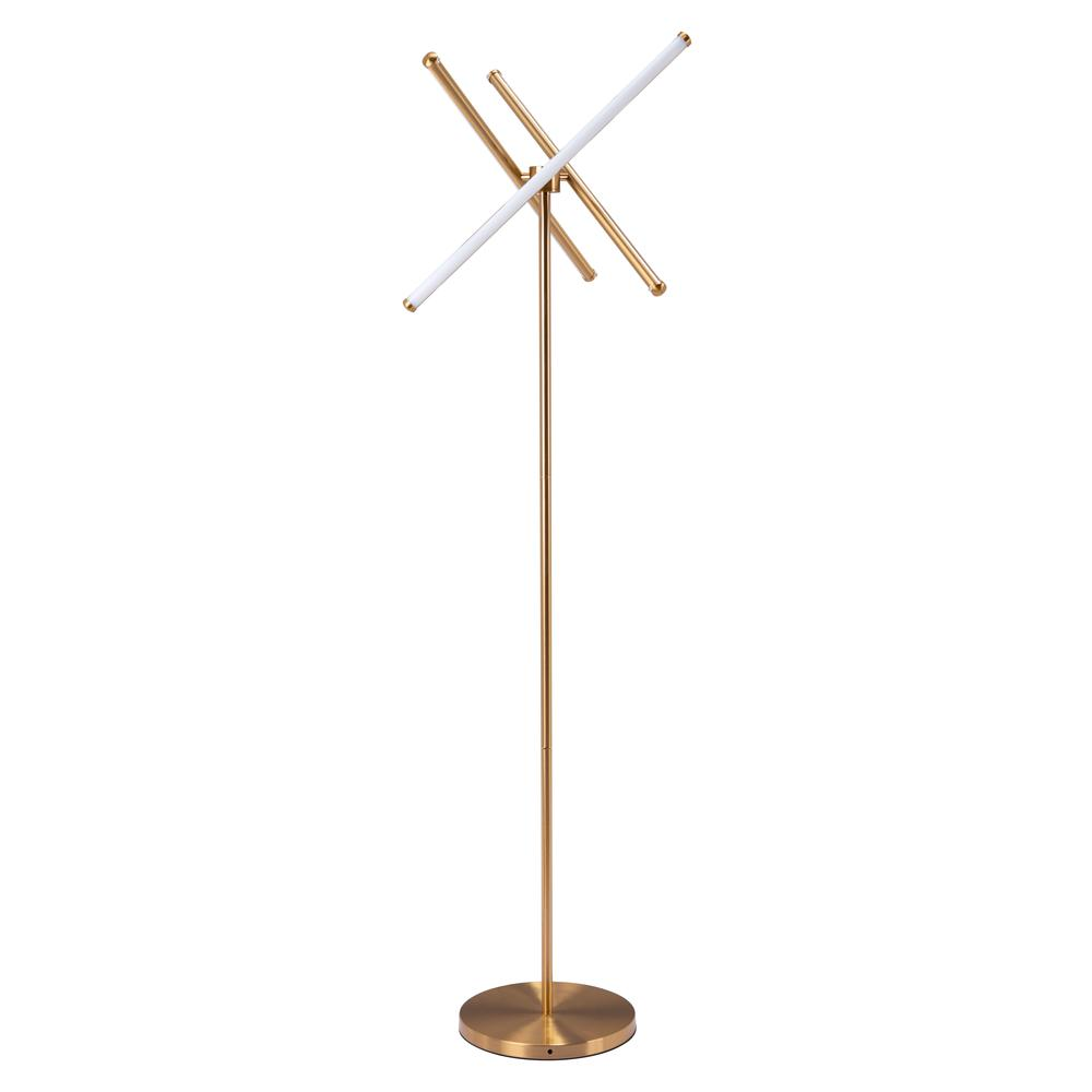 Garza Floor Lamp Brass