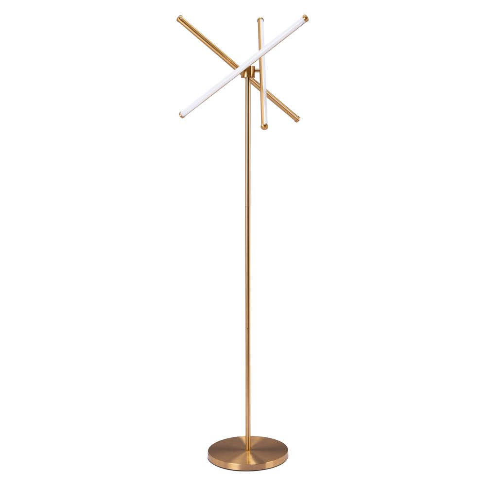 Garza Floor Lamp Brass