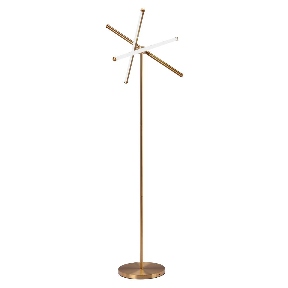 Garza Floor Lamp Brass