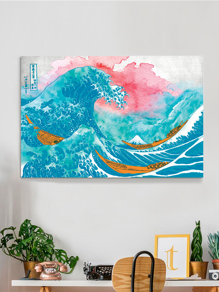 Ocean Waves With Boats Wall Art -Porter Hastings Designs