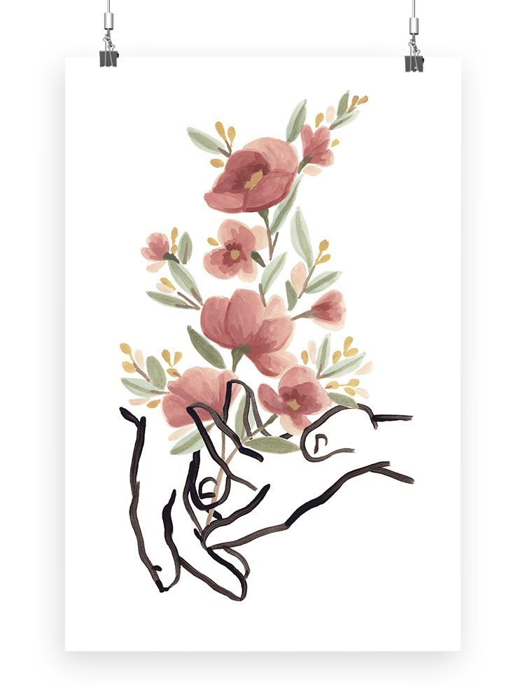 Hands And Flowers Iii Wall Art -June Erica Vess Designs