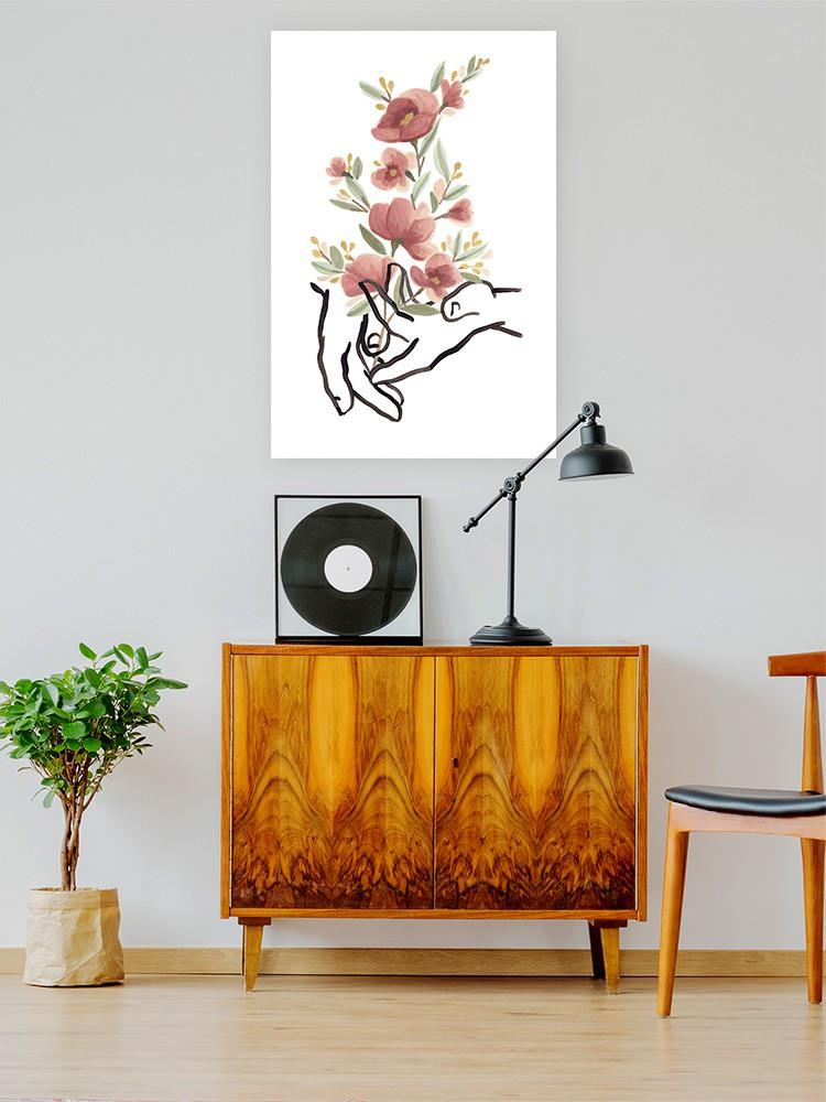 Hands And Flowers Iii Wall Art -June Erica Vess Designs