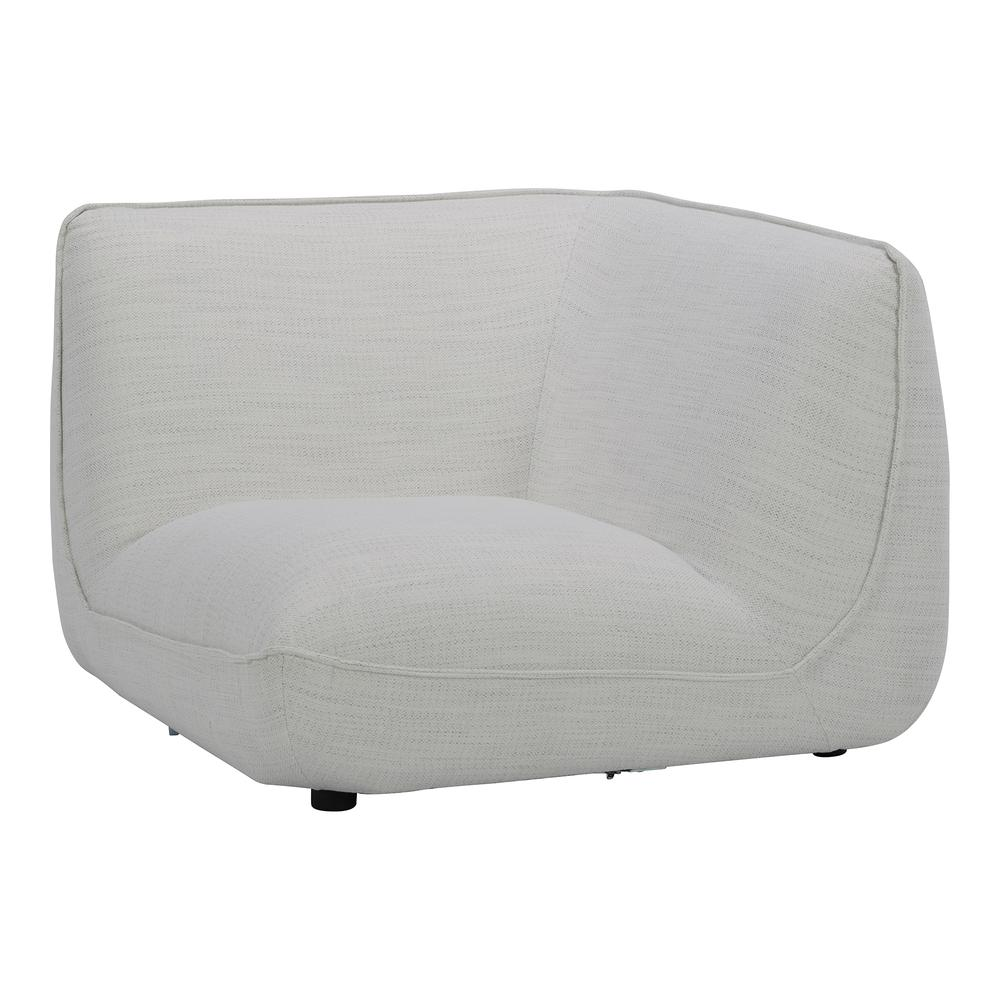 ZEPPELIN CORNER CHAIR SALT STONE WHITE