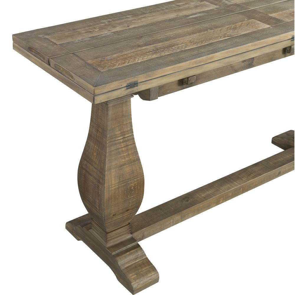 Martin Svensson Home Napa Pedestal Flip Top Sofa Table, Reclaimed Natural