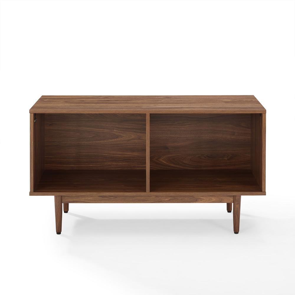 Liam Medium Record Storage Console Cabinet Walnut